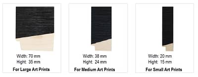 Options black wooden frame for Wondrousgoose fine art print